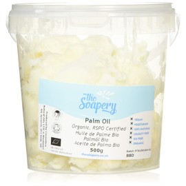 The Soapery Palm Oil 1kg (2x500g POTS) Certified Organic - RSPO Certified Sustainable - 100% Pure