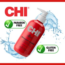 CHI CHI Straight Guard Smoothing Styling Cream, Eliminates Frizz For Sleek & Shiny Hair, Maximum Control, 8.5 Oz
