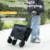 HOOPLE Collapsible Wagon Cart 220 lbs Heavy Duty Foldable Utility