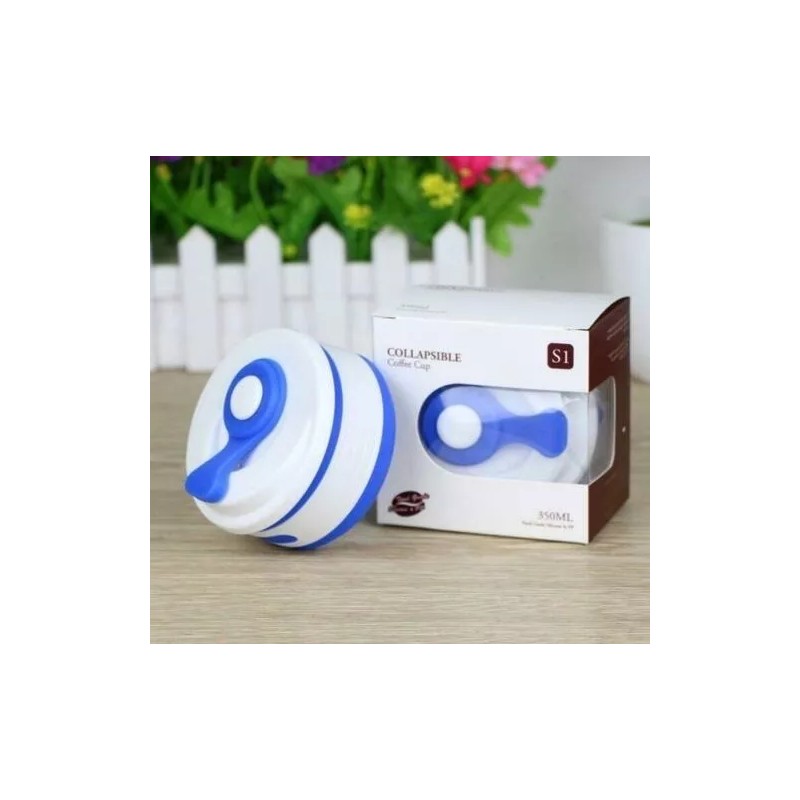 CL Vaso De De Silicon Plegable Con Manga Portatil Fold