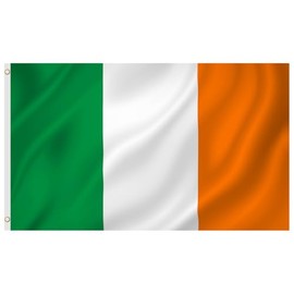 Second Ave Ireland Irish Flag 5ft X 3ft Large with Brass Eyelets Irish National Sports St Patrick's Day Celebration Banner Flag