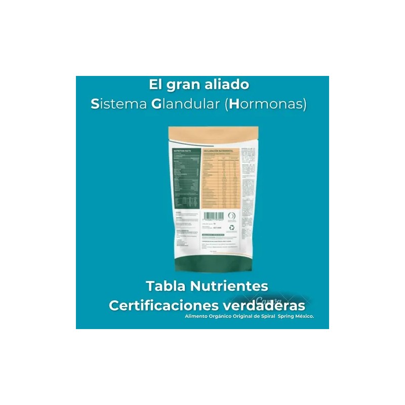Alga Spirulina + Algarrobo + Maca 1 Bolsa De 200grs.