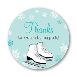 Juego de 40 pegatinas redondas para patinaje sobre hielo de 5 cm