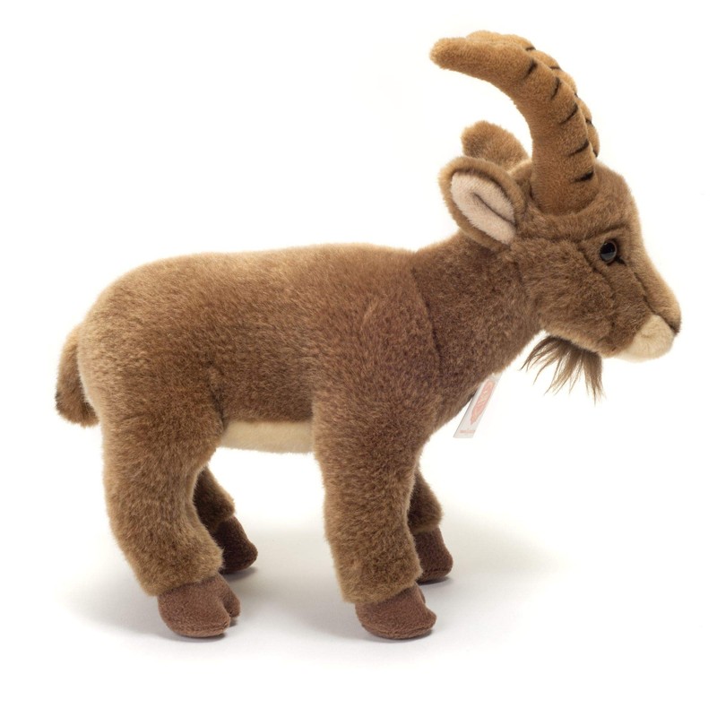 Teddy Hermann 90826 Steinbock 26 cm, Kuscheltier, Plüschtier mit recycelter