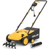 ZEGJAW Electric Dethatcher and Scarifier, 13” 12Amp Lawn Dethatcher with
