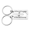 Eilygen Couple Gift Couple Keychain Set Couple Jewelry 1st 5th