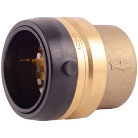 SharkBite 1-1/2 Inch Push Cap, Push to Connect Brass Plumbing Fitting, PEX Pipe, Copper, CPVC, PE-RT, HDPE, UXL0441