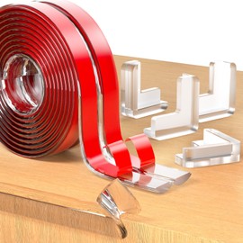 Edge Corner Protector Baby Proofing with 4 Corners Protector, Self-Adhesive Furniture Corner Guard & Edge Safety Bumpers, Table Edge Corner Protectors Covers (0.8in Wide, 6.6ft with 4 Corners)