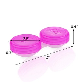 Yoogeer 30 Pack Colorful Contact Lens Case - Bulk Eye Lense Cases, Holder Container Case,6 Colors