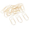 Giant Jumbo Paper Clips 50 x 20 mm Gold Pack