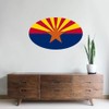 CafePress Arizona Flag 35"x21" Oval Wall Decal, Vinyl Wall Peel,