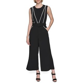 Karl Lagerfeld Paris Women's Dresses jumpsuit,black soft white,12