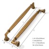 khtumeware 5 Pack 8 Inch(203mm) Antique Brass Cabinet Pulls, Cabinet
