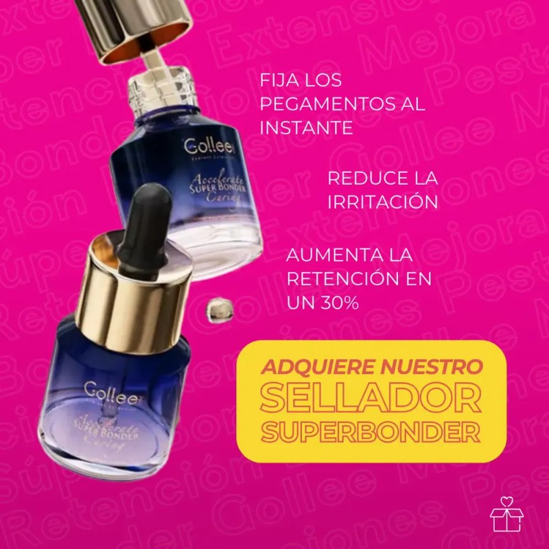Súper Bonder Gollee Mejora Retención Extensiones Pestañas