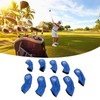 9Pcs Golf Iron Head Covers PU Waterproof Golf Club Headcovers