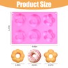 3 Pack Silicone Donut Pan for Baking,Non-Stick Doughnut Pan with