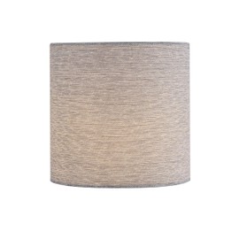 Aspen Creative 31201, Drum Clip-On Chandelier Lamp Shade, Grey Silver, 5" Top x 5" Bottom x 5" Slant Height, Set of 1