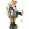 KWO Smoking Men Incense Holder, Woodsman, 18 cm, Wood, Multicolour,