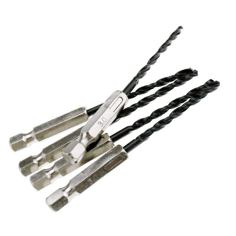 eMagTech Hexagonal Shank Twist Drill Bit Set 3 mm /