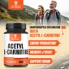 Acetyl L Carnitine Supplement 1000mg - Supports Energy Production, Brain