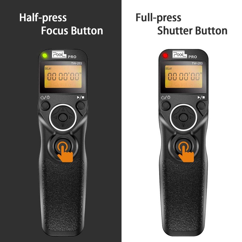 Wireless Shutter Release Timer Remote Control with 2 Connecting Cables