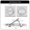 Pocket Door Lock with Edge Pull,Privacy Door Hardware Suitable for
