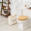 StorageWorks Toilet Paper Storage Basket with Lid, Slim Bathroom Organizer