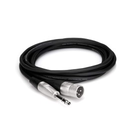 Hosa Pro HSX-050 Balanced Interconnect, REAN 1/4 Inches TRS to XLR3 Meter, 50 Feet
