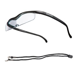 Hazuki Loupe Cool Clear Lens (10 Colors in Total) with Strap to Hang from Neck (1.32, Black) Birthday Gift