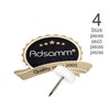 Adsamm® 4 x Plastic Gliders with Nail / White /