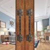 Eumtenr Rustic Barn Door Handles for Sliding Door, 12" Heavy