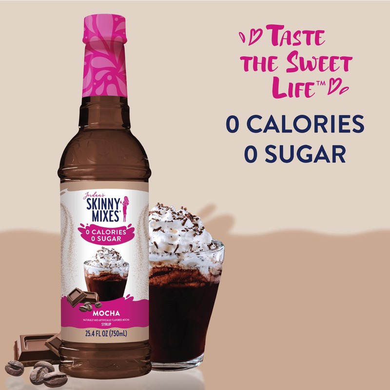 Jordan's Sugar Free Mocha Coffee Syrup 25.4 Fl Oz Zero