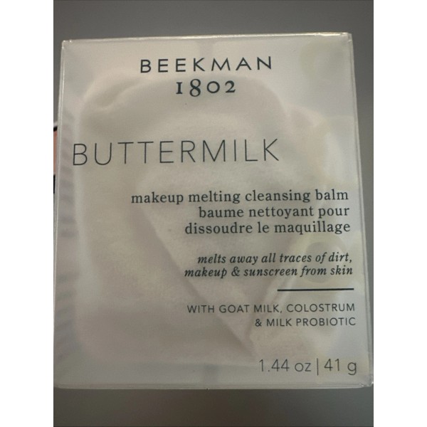 Beekman 1802 Buttermilk Makeup Melting Cleansing Balm Wash 1.44 oz