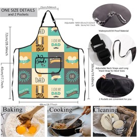 BNQL Matching Mom and Dad Aprons New Mommy and Daddy Gift for Couples Anniversary Aprons Dad Cooking Apron for Mom Chef Gift