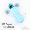 1L Water Bottle Motivational Drink Flask With Time Markings BPA