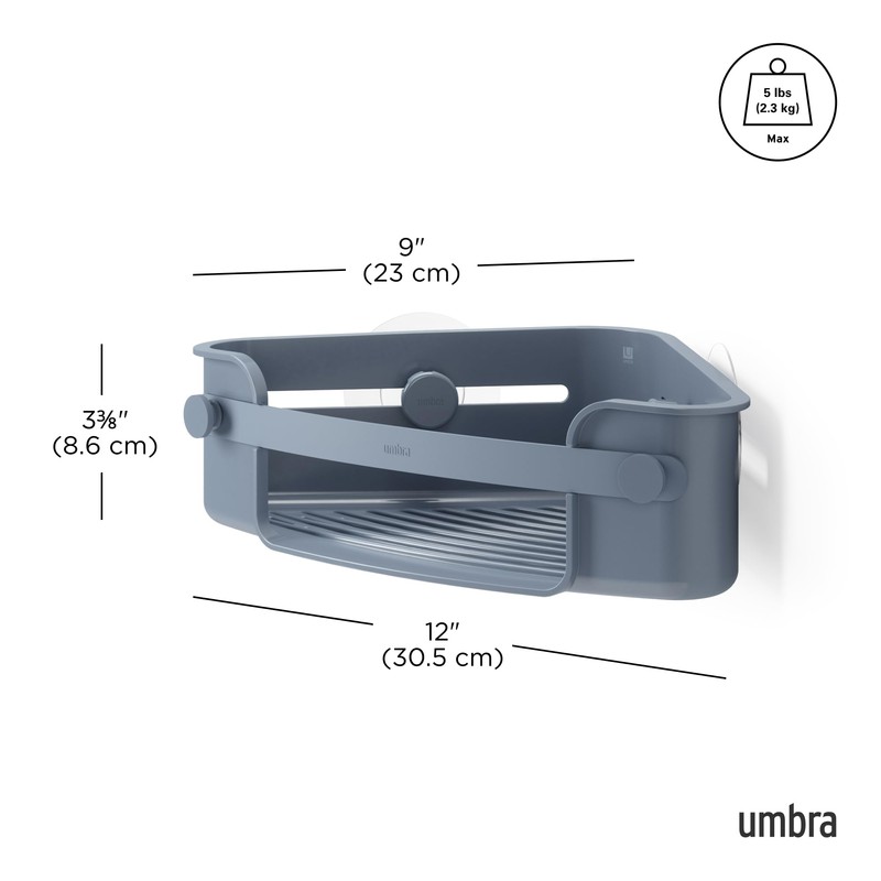 Umbra - Shower shelf made of flex corner