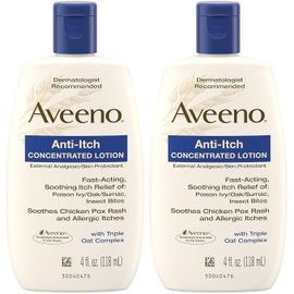 Aveeno, Anti-Itch Concentrated Lotion, 4 fl oz- Pack of 2