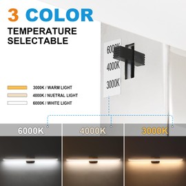 SineRise LED Modern Bathroom Vanity Light Bar (48-Inch, 3000K/4000K/6000K), Chrome Dimmable Modern Acrylic Bathroom Wall Lighting Fixtures Over Mirror