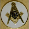 Freemason Masonic car emblem with white background