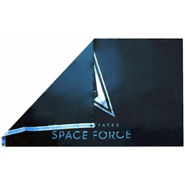 US United States Space Force Black Premium 3x5 3'x5' Polyester Flag Banner 100D