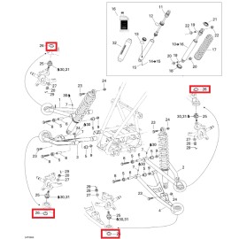 BOMBARDIER CIRCLIP 293370017 For - CAN-AM - DS 650 2000-2007