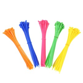Dekton 250PC Cable Tie Set - Multicolor | Heavy Duty Industrial Strength | High Temperature Resistant | Self-Locking Teeth | Ideal for Cables, Piping, Gardening & Wires | Indoor & Outdoor Use