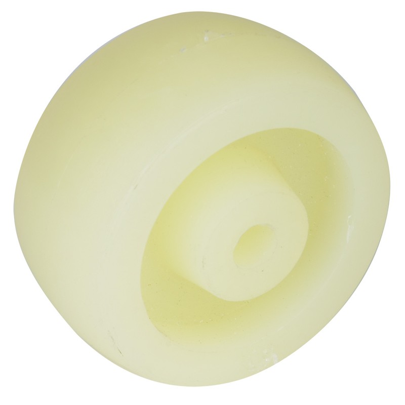 10pcs White Nylon Wheel 2.5 Inches Nylon Round Pulley Caster