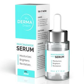 MY DERMA DREAM | Niacinamide Serum 5% for Face - Aids in Minimizing Pores, Fading Dark Spots, and Reducing Redness - Rich in Antioxidant Vitamin B3 - Anti-Aging Face Serum