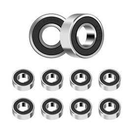 ANGEEK 628-2RS 628RS Ball Bearings 8 mm x 24 mm x 8 mm, Pre-Lubricated, Double Seal, 628RS Deep Groove Ball Bearings, Pack of 10