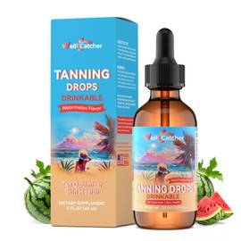 Drinkable Tanning Drop for Women: Oral Tanning Drop to Drink Daily Bronze with Astaxanthin Beta-Carotene L-Tyrosine Lycopene, Melanin Supplement Sugar Free for Natural Tan Healthy Skin Sun Sensitivity