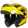 ILM Motorcycle Dual Visor Flip up Modular Full Face Helmet
