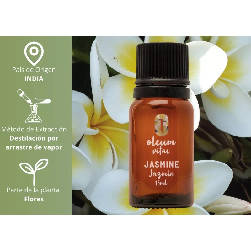 Oleum Vitae Aceite Esencial De Jazmín 100% Puro Y Orgánico