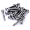 M3 (3mm x 22mm) Flanged Hex Socket Button Machine Screw