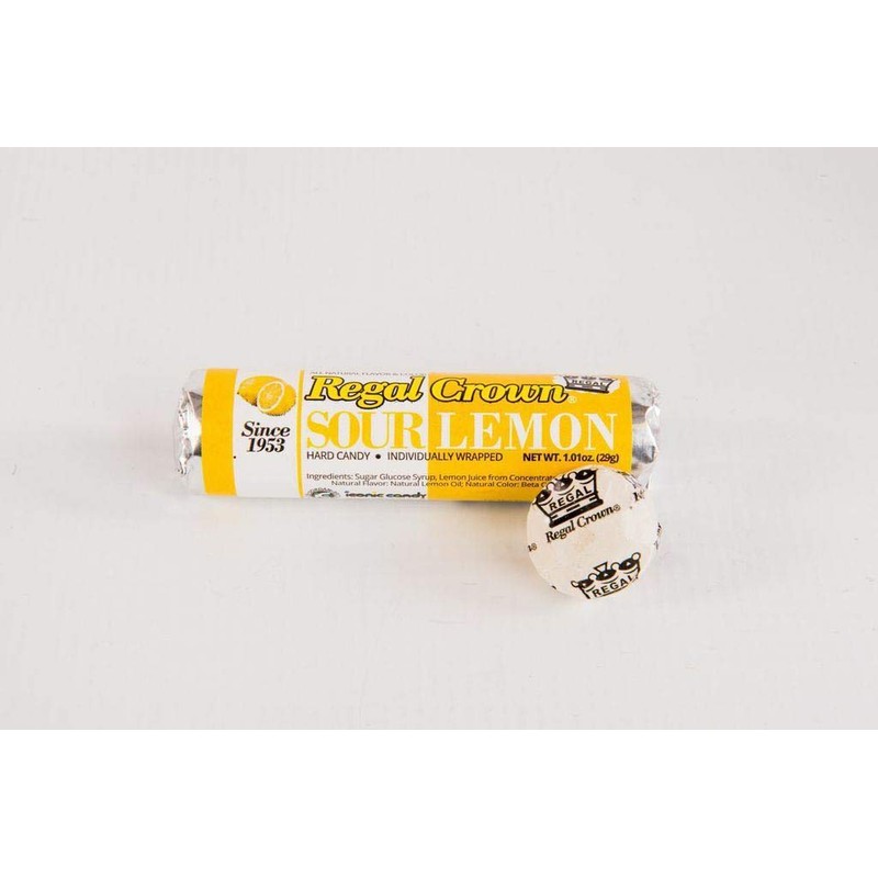 Regal Crown Sour Lemon Hard Candy Rolls | Old Fashioned